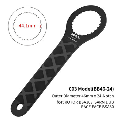 MUQZI MTB apakšējā kronšteina rīks 39/41/44/46/49/52mm velosipēda apakšējā kronšteina uzstādīšanas noņemšanas līdzeklis Shimano SRAM BB uzgriežņu atslēgai