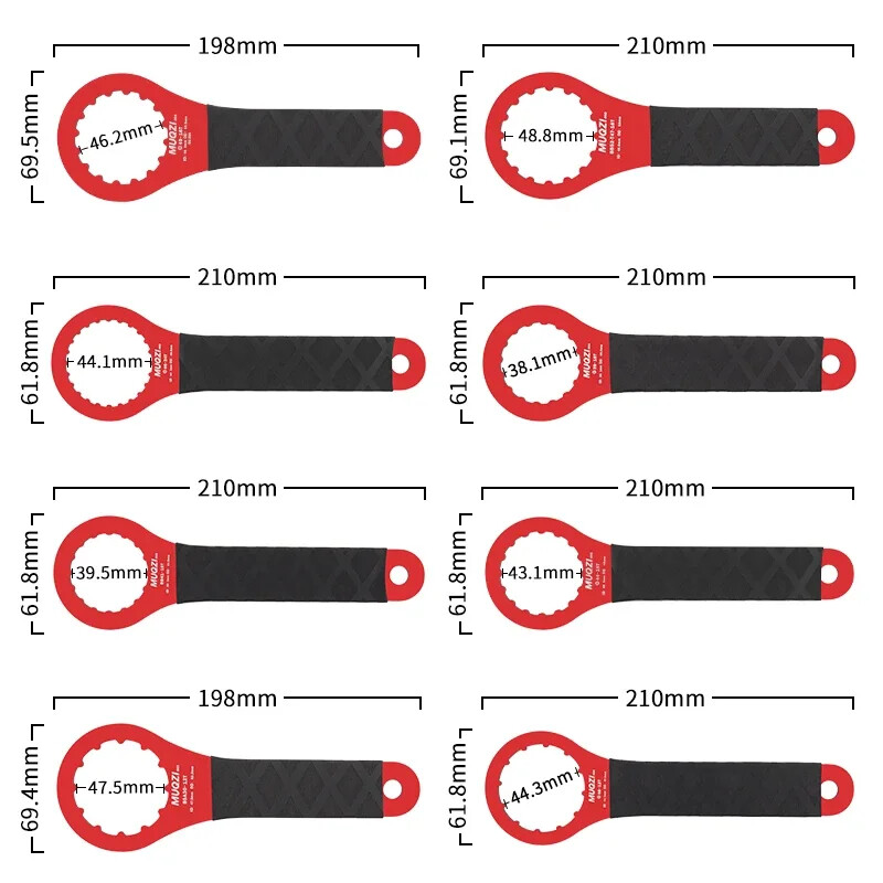MUQZI MTB apakšējā kronšteina rīks 39/41/44/46/49/52mm velosipēda apakšējā kronšteina uzstādīšanas noņemšanas līdzeklis Shimano SRAM BB uzgriežņu atslēgai