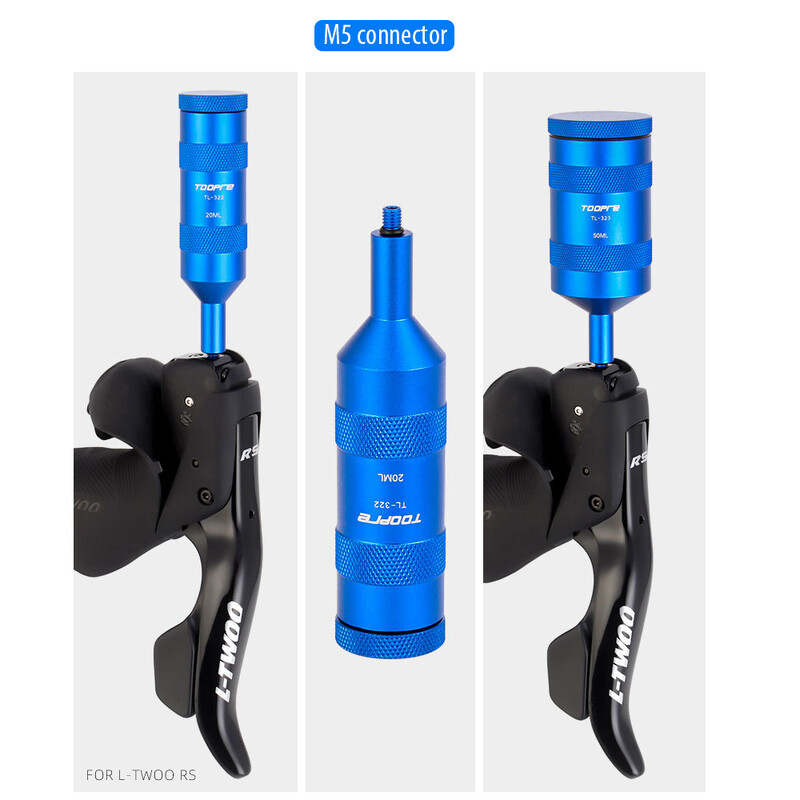 Toppre kalnu šosejas velosipēda pārnēsājamā disku bremžu velosipēda atgaisošanas piltuves tvertnes pudele M5 M7 savienotāja korpusa eļļas rīks