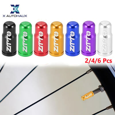 X Autohaux 2/4/6 buc. Capace de supape din aliaj de aluminiu, tip francez, capace de praf pentru anvelope, pentru bicicletă, bicicletă de munte, bicicletă de drum, MTB