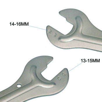 Κλειδί πλήμνης ποδηλάτου 13/15 14/16 mm Κεφαλή κεφαλής ανοιχτού άκρου άξονα Κωνικό κλειδί πεντάλ Ακουστικά Εργαλεία σέρβις ποδηλάτου Κιτ επισκευής ανθεκτικού κύκλου