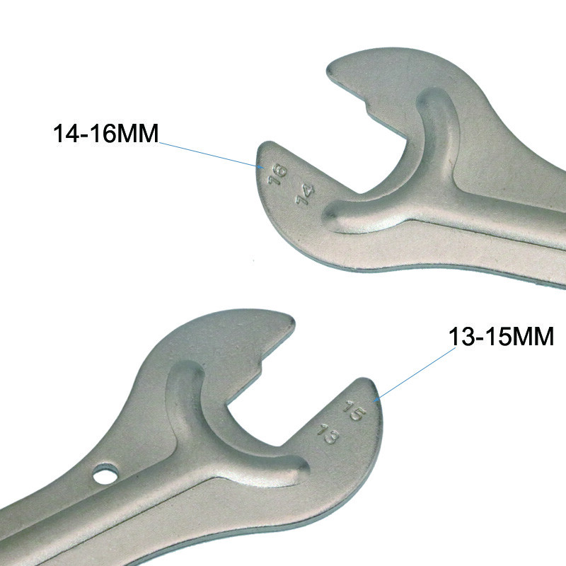 Cheie pentru butuc de bicicletă, 13/15 14/16 mm, cu cap deschis, butuci pentru axe, cheie conică, pedală, căști, instrumente de service pentru biciclete, kit de reparare durabil pentru cicluri