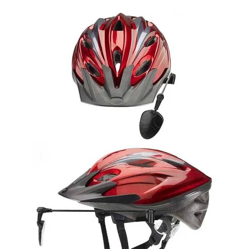 Dviračio šalmo galinio vaizdo veidrodėlis 360 laipsnių reguliuojamas platus kampas Lengvas važiavimo dviračiu veidrodėlis dviračio galinio vaizdo veidrodžių priedai