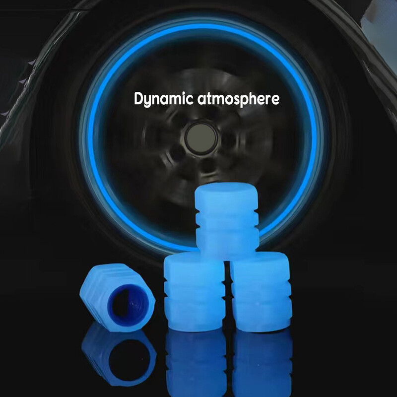 4 buc. Supape luminoase colorate pentru mașină. Capac rezistent la scurgeri. Supape-Capac pentru mașini