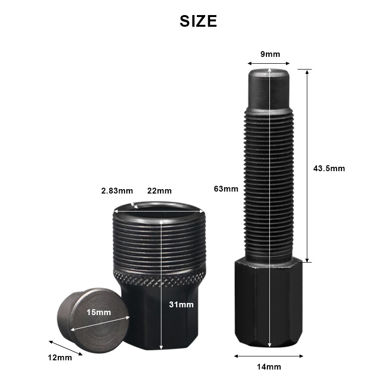 Velosipēdu kloķa izvilkšanas apakšējo kronšteinu noņemšanas līdzeklis Kalnu velosipēdu remonta instrumenti Kloķa pedāļu noņemšanas Velosipēdu remonta piederumi