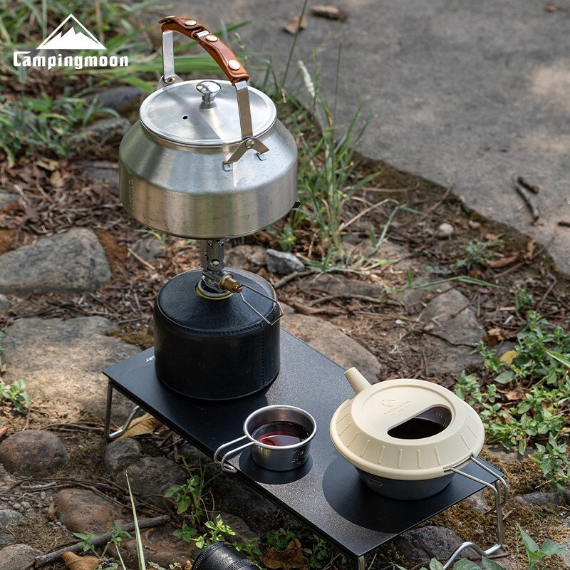 CAMPINGMOON Capac de oală din silicon de calitate alimentară pentru cafea de camping, capac de oală preparat manual pentru bol de salată, capac universal pentru oală