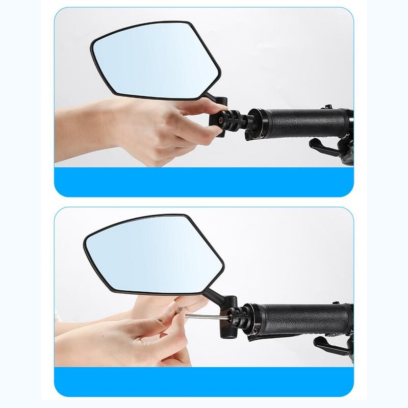 Dviračių galinio vaizdo atšvaitas Dviračio atšvaitai, pritvirtinti prie vairo, aiškiai atspindintys dviračių priedai, skirti važinėjimui lauke