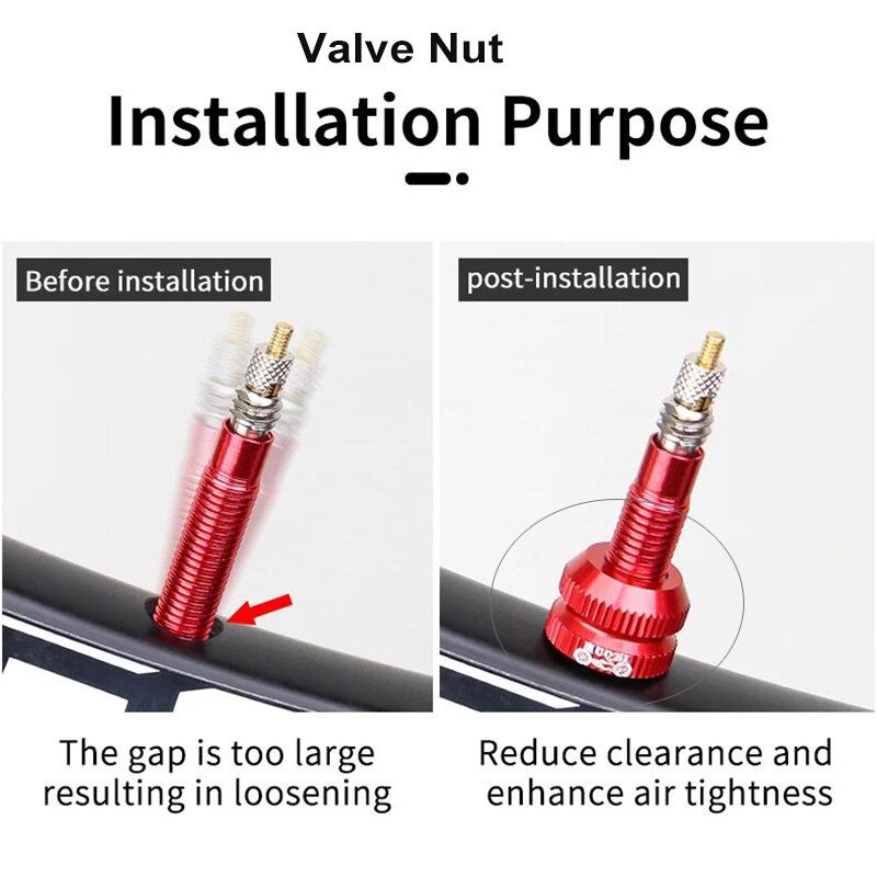 2 ~ 8 komplekti velosipēda riepas vārsta uzgrieznis ar Presta vārsta vāciņa komplektu MTB šosejas velosipēda bezkameru Presta vārsta aizsargskrūve un vāks