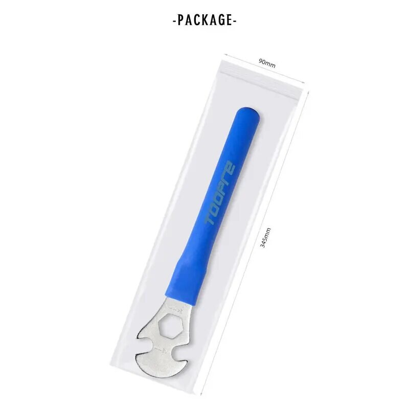 Kalnu velosipēda pedāļa noņemšanas uzgriežņu atslēgas velosipēda demontāžas remonta instrumenti 15 mm pagarināti demontāžas un uzstādīšanas instrumenti