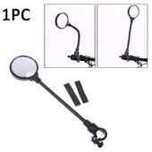 1 gab velosipēda spogulis 360 ° grozāms un regulējams stūres atpakaļskata spogulis velosipēda platleņķa atpakaļskata triecienizturīgs izliekts spogulis