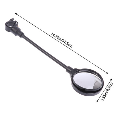 1 gab velosipēda spogulis 360 ° grozāms un regulējams stūres atpakaļskata spogulis velosipēda platleņķa atpakaļskata triecienizturīgs izliekts spogulis