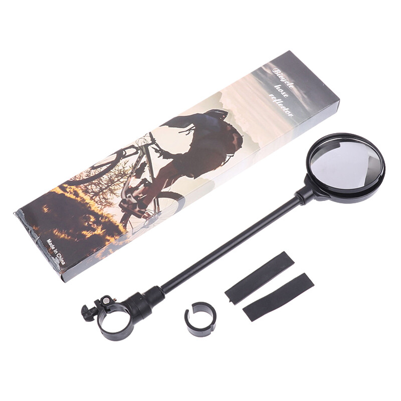 1 gab velosipēda spogulis 360 ° grozāms un regulējams stūres atpakaļskata spogulis velosipēda platleņķa atpakaļskata triecienizturīgs izliekts spogulis