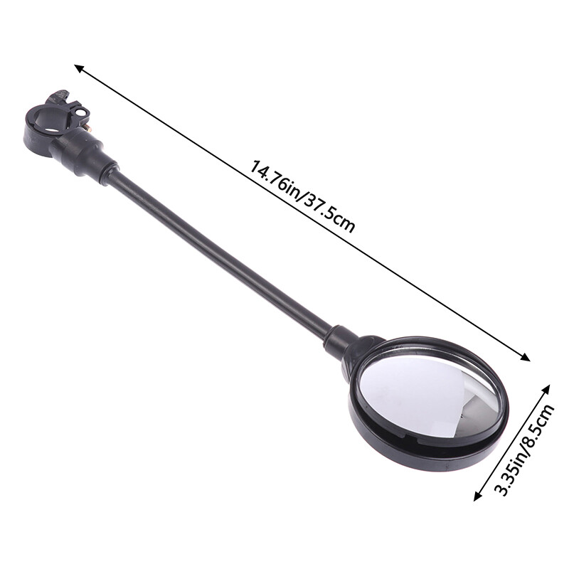 1 gab velosipēda spogulis 360 ° grozāms un regulējams stūres atpakaļskata spogulis velosipēda platleņķa atpakaļskata triecienizturīgs izliekts spogulis