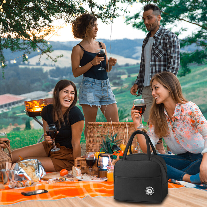 Rashladna torba za ručak Sklopiva izolacija Piknik Paket leda Prijenosna termalna torba za hranu Nosiljka za piće Izolirane torbe za piknik na otvorenom ﻿