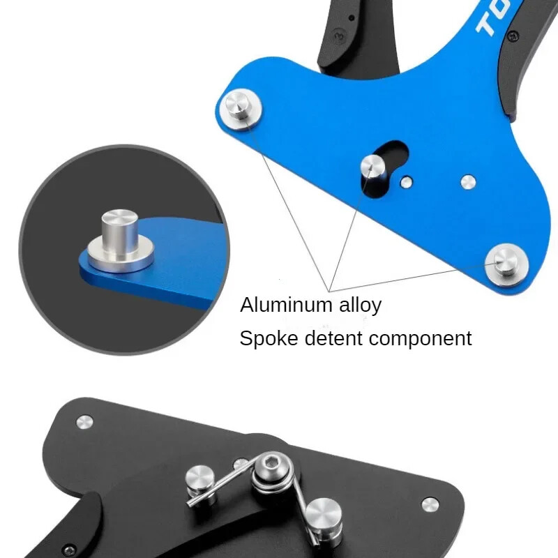 Contor de tensiune a spițelor pentru bicicletă, grup de roți pentru jante de bicicletă de munte, instrument de corectare a abaterii de măsurare a tensiunii, accesorii pentru ciclism