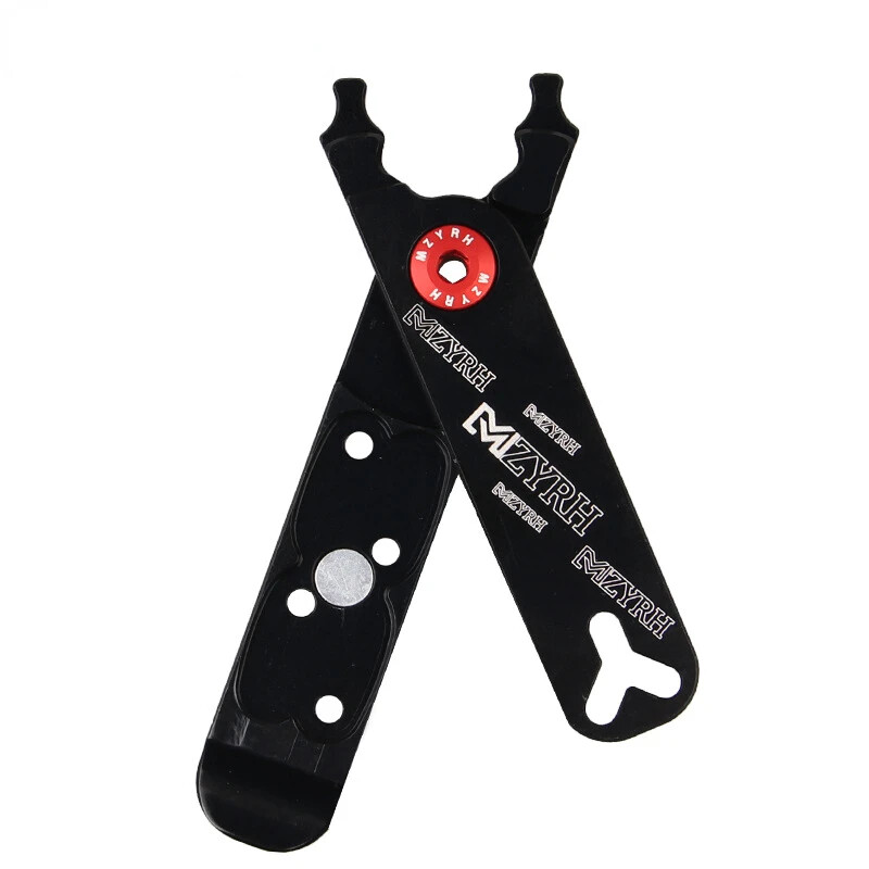 Esențial pentru biciclete: Clești Master Link și Instrument pentru supapă Instrument CNC multifuncțional 4 în 1 cu pârghie pentru anvelope, tăietor de conectori pentru lanț