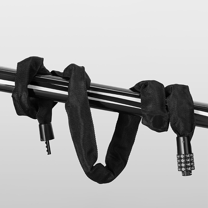 66/125 cm velosipēda slēdzene, 4 ciparu kodu kombinēta drošības slēdzene velosipēda aprīkojumam MTB pretaizdzīšanas slēdzenes stiprinājuma velosipēda piederumi