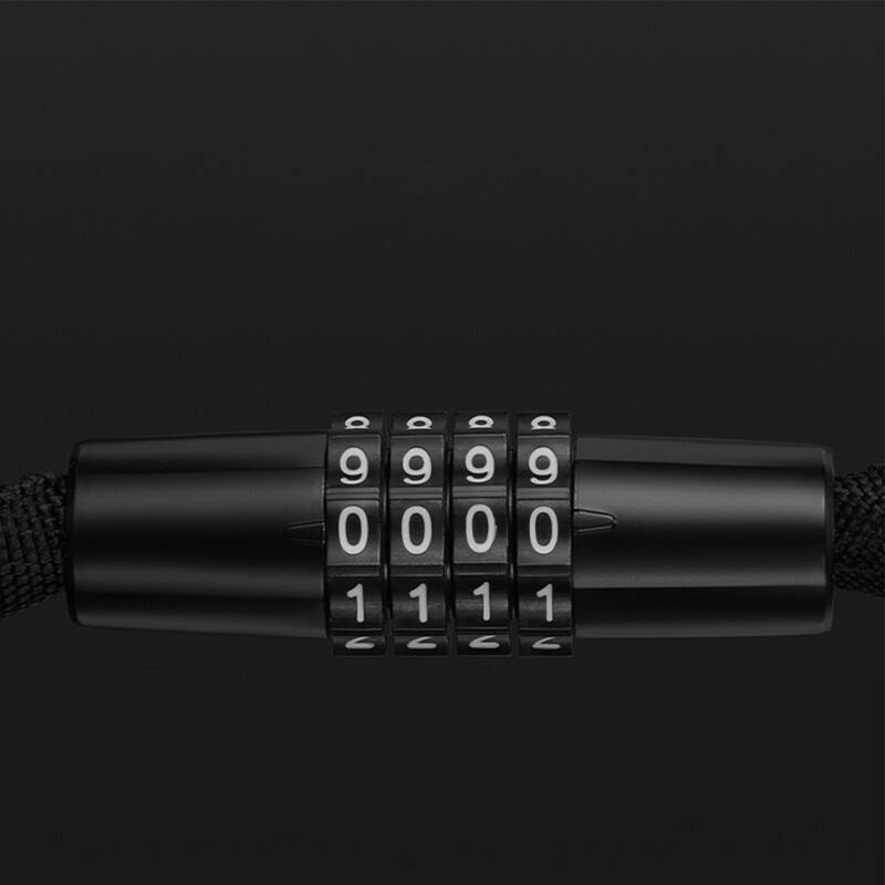 66/125 cm velosipēda slēdzene, 4 ciparu kodu kombinēta drošības slēdzene velosipēda aprīkojumam MTB pretaizdzīšanas slēdzenes stiprinājuma velosipēda piederumi