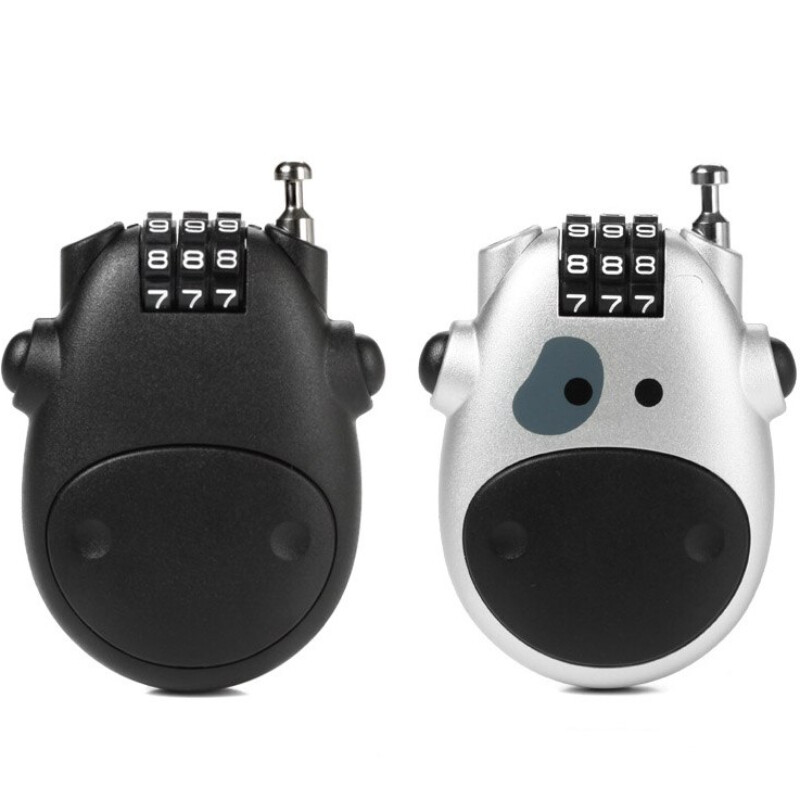 Valisă pentru biciclete Blocare cu cod cablu din oțel Blocare cu cod de sanie auto telescopică Cască pentru bicicletă Blocare cu parolă pentru roată cu cod de înaltă precizie