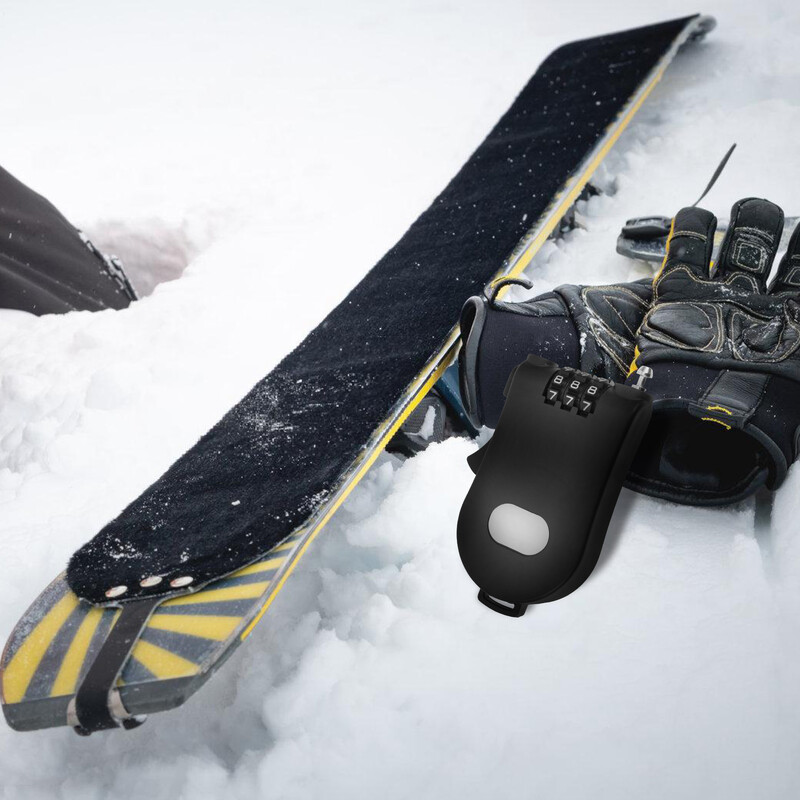 Snovborda drošības slēdzene Slēpošanas dēlis pretaizdzīšanas slēdzene Velosipēda čemodāns Paroles slēdzenes Izvelkamas tērauda kabeļa koda slēdzenes Drošības slēdzenes