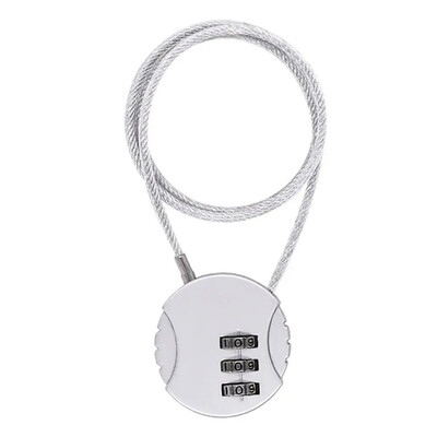 Sârmă extinsă Lacăt pentru cască de motocicletă Blocare antifurt inteligentă cu combinație Lacăt cu cifre Sârmă de sârmă Lacăt cod încuietoare de securitate