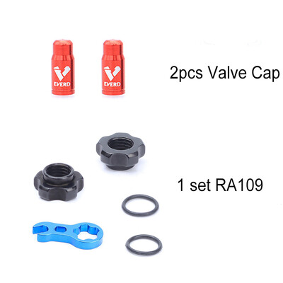 RISK Matica ventila za bicikl od 2 komada s ključem za jezgru ventila 3 u 1 Vodootporna podloška Aluminijska MTB cestovna bicikla Presta Zaštitne kapice ventila