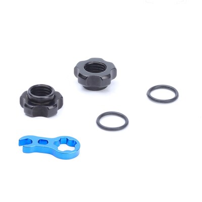 RISK Matica ventila za bicikl od 2 komada s ključem za jezgru ventila 3 u 1 Vodootporna podloška Aluminijska MTB cestovna bicikla Presta Zaštitne kapice ventila