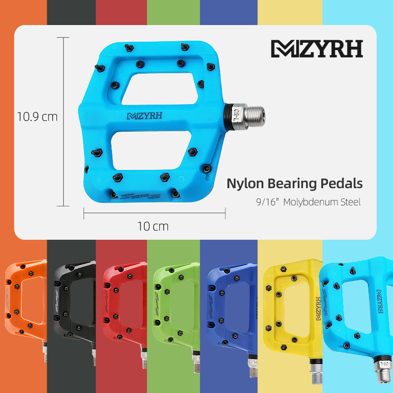 Pedală de bicicletă Anti-alunecare Ultrauşoară din nailon MTB Pedală de bicicletă de munte Lagăre etanşe Pedale Accesorii pentru biciclete Piese