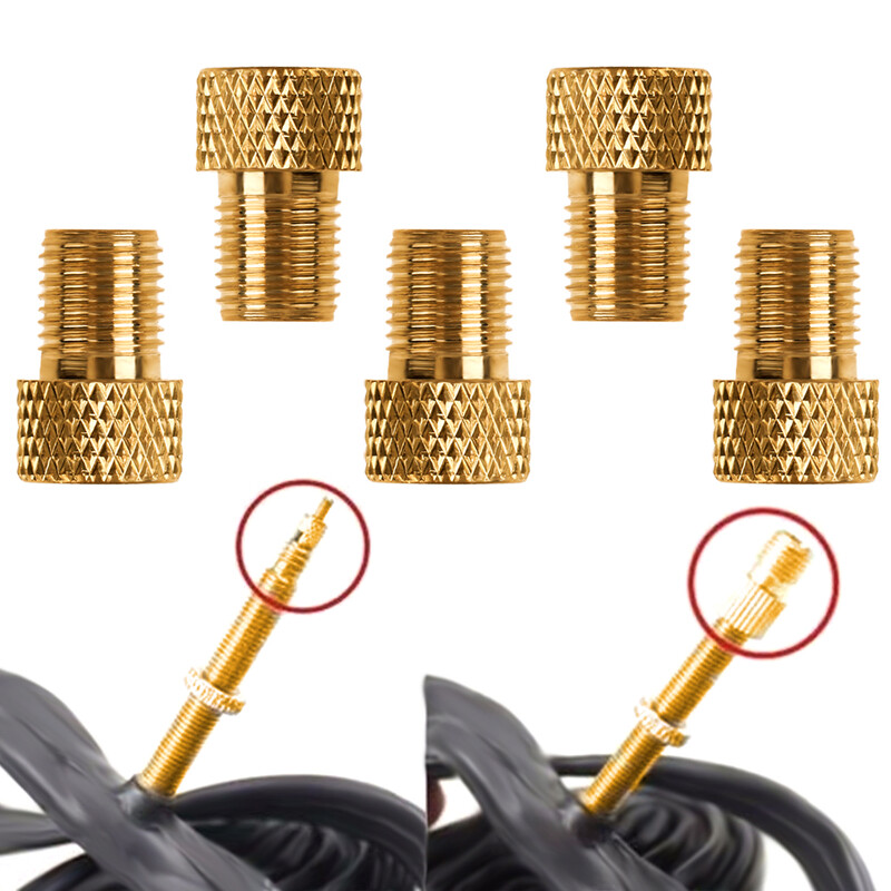 5-25 komada Presta na Schrader adaptere Pumpa za bicikl od aluminijske legure Adapter za gume Bakreni zračni ventil Konektor ventila za gume Dijelovi bicikla