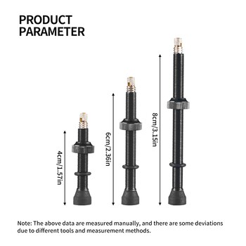 1Pcs 40/60/80mm Tubeless Presta Valve F/V CNC анодизирана алуминиева сплав Велосипеден клапан Шосеен велосипед Tubeless Tire Valve Велосипедна част