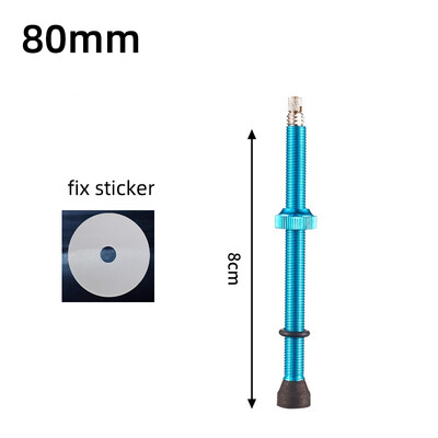 1 buc 40/60/80mm supapă Presta fără cameră F/V CNC din aliaj de aluminiu anodizat supapă pentru bicicletă pentru bicicletă de drum, supapă pentru anvelopă fără cameră, parte pentru ciclism