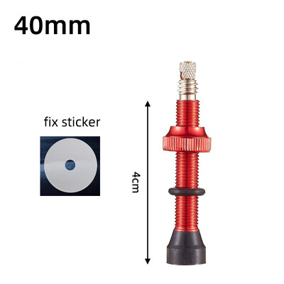 1 buc 40/60/80mm supapă Presta fără cameră F/V CNC din aliaj de aluminiu anodizat supapă pentru bicicletă pentru bicicletă de drum, supapă pentru anvelopă fără cameră, parte pentru ciclism