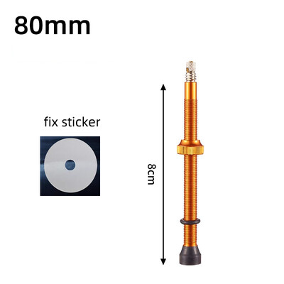 1 buc 40/60/80mm supapă Presta fără cameră F/V CNC din aliaj de aluminiu anodizat supapă pentru bicicletă pentru bicicletă de drum, supapă pentru anvelopă fără cameră, parte pentru ciclism