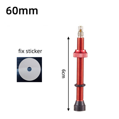 1 buc 40/60/80mm supapă Presta fără cameră F/V CNC din aliaj de aluminiu anodizat supapă pentru bicicletă pentru bicicletă de drum, supapă pentru anvelopă fără cameră, parte pentru ciclism