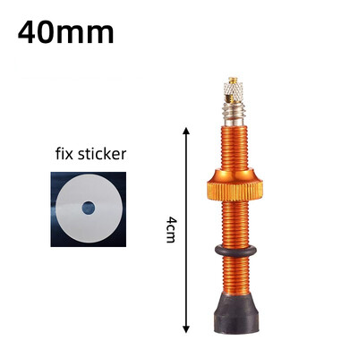 1 buc 40/60/80mm supapă Presta fără cameră F/V CNC din aliaj de aluminiu anodizat supapă pentru bicicletă pentru bicicletă de drum, supapă pentru anvelopă fără cameră, parte pentru ciclism