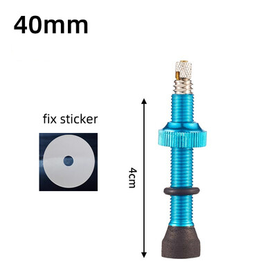 1 buc 40/60/80mm supapă Presta fără cameră F/V CNC din aliaj de aluminiu anodizat supapă pentru bicicletă pentru bicicletă de drum, supapă pentru anvelopă fără cameră, parte pentru ciclism