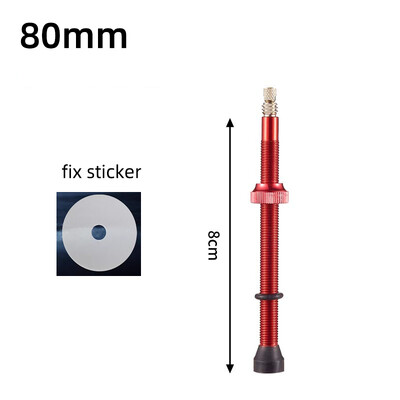 1 buc 40/60/80mm supapă Presta fără cameră F/V CNC din aliaj de aluminiu anodizat supapă pentru bicicletă pentru bicicletă de drum, supapă pentru anvelopă fără cameră, parte pentru ciclism