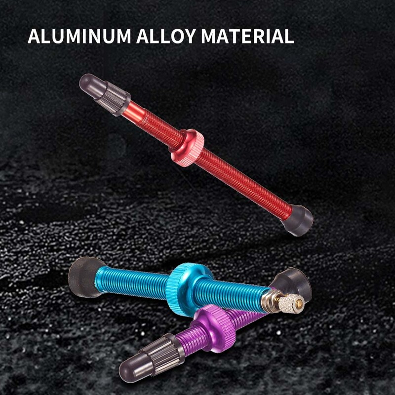1 buc 40/60/80mm supapă Presta fără cameră F/V CNC din aliaj de aluminiu anodizat supapă pentru bicicletă pentru bicicletă de drum, supapă pentru anvelopă fără cameră, parte pentru ciclism