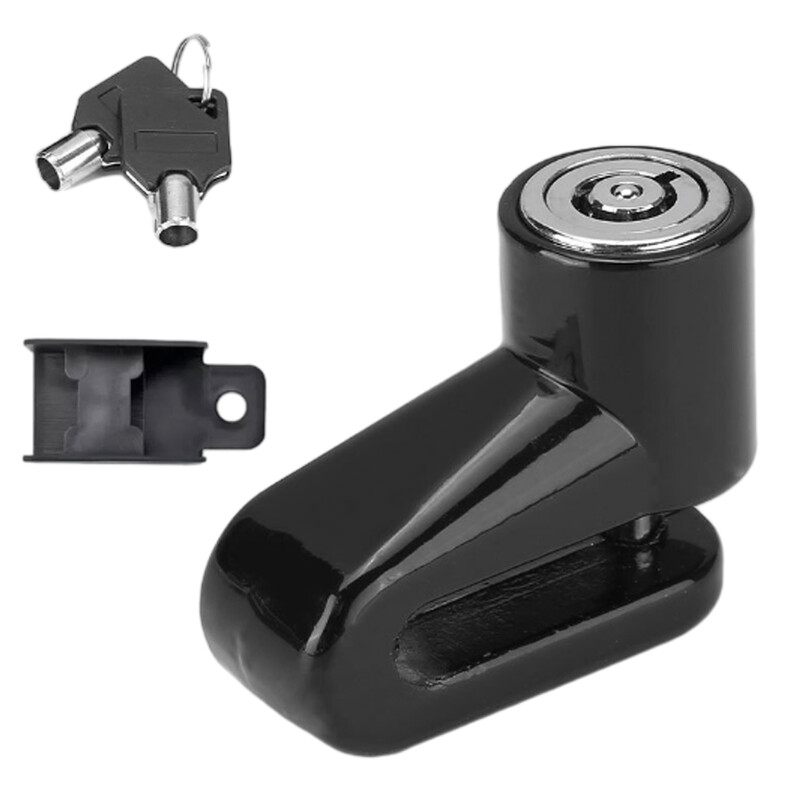 Velosipēda pretaizdzīšanas bloķēšanas velosipēda disku bremžu slēdzene ar bloķēšanas rāmi Drošības aizsardzības piekaramā atslēga MTB velosipēdu piederumi