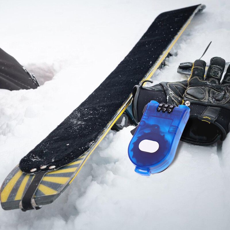 Pretaizdzīšanas kombinēta slēdzene Slēpju slēdzenes Snovborda pārnesumu koda Motorollera drošības kabelis Kodēta motorollera slēdzene snovborda drošības uzturēšanai