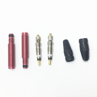 2 gab. 30mm/60mm garuma bezcauruļu velosipēda Presta vārsta pagarinātājs Noņemams France vārsts Pagarinājums ar instrumentu/sakausējuma vāciņu/vārsta serdi