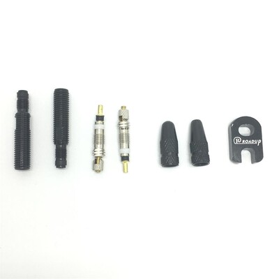 2 gab. 30mm/60mm garuma bezcauruļu velosipēda Presta vārsta pagarinātājs Noņemams France vārsts Pagarinājums ar instrumentu/sakausējuma vāciņu/vārsta serdi