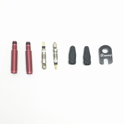 2 gab. 30mm/60mm garuma bezcauruļu velosipēda Presta vārsta pagarinātājs Noņemams France vārsts Pagarinājums ar instrumentu/sakausējuma vāciņu/vārsta serdi