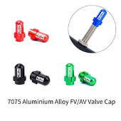 RISK Capac de supapă Schrader din aliaj ușor de aluminiu, anvelopă de bicicletă de drum de munte, FV/AV Presta, capac de praf, 2 buc.