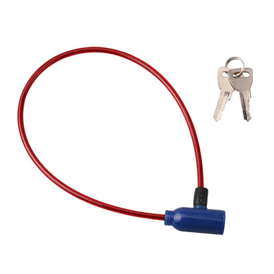 Prijenosna brava za bicikl protiv krađe, skuter, bicikl, sigurnosna brava za bicikl od čelične žice s 2 ključa, brava za bicikl