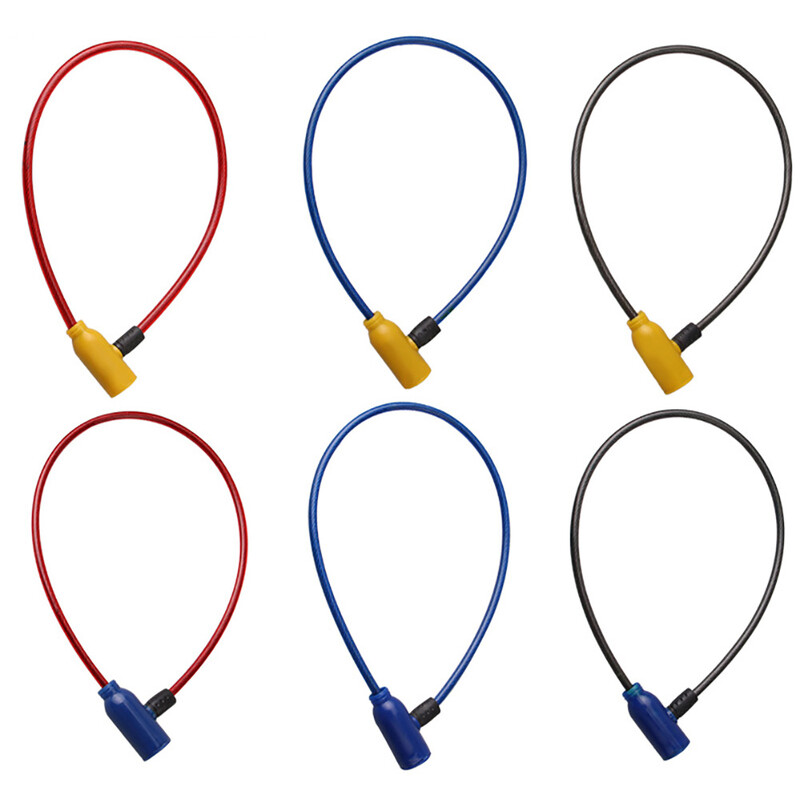 Prijenosna brava za bicikl protiv krađe, skuter, bicikl, sigurnosna brava za bicikl od čelične žice s 2 ključa, brava za bicikl