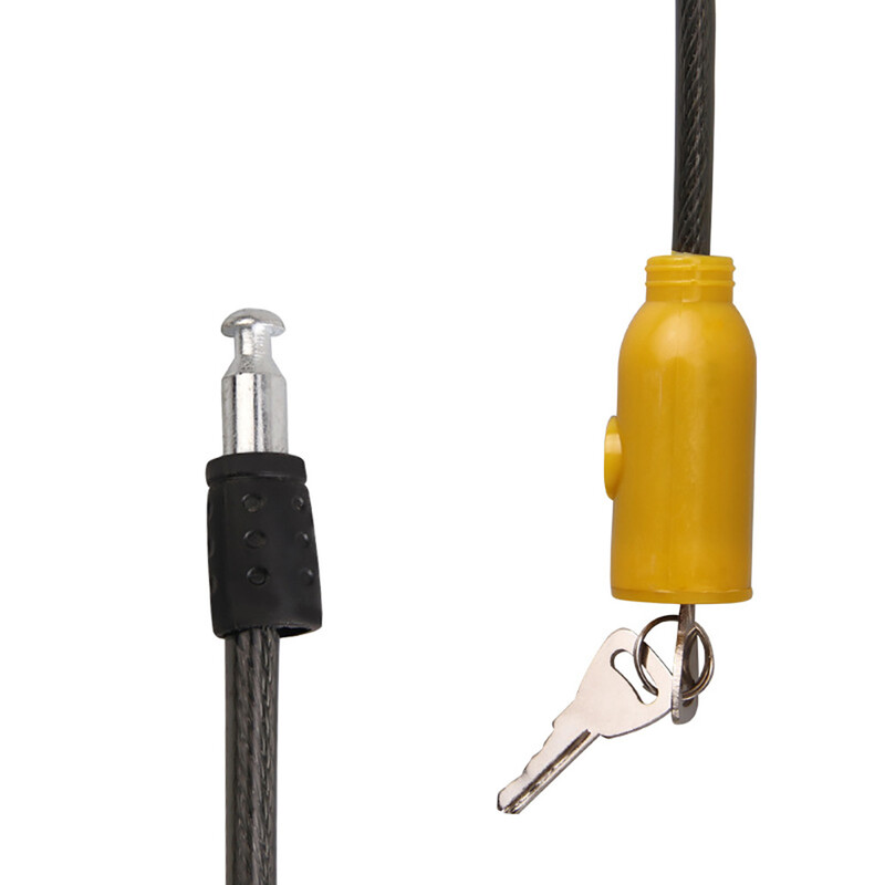 Prijenosna brava za bicikl protiv krađe, skuter, bicikl, sigurnosna brava za bicikl od čelične žice s 2 ključa, brava za bicikl