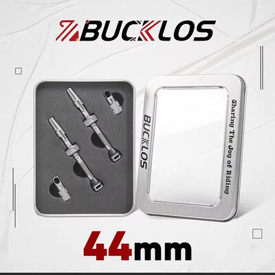 BUCKLOS Velosipēdu bezkameru vārsts 40 MM 44 MM 55 MM 60 MM ceļu kalnu velosipēda Presta vārsti Augstas kvalitātes riepas nipelis MTB piederumi