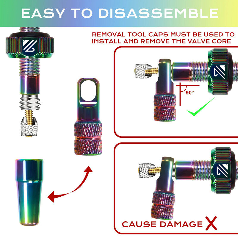 BUCKLOS Velosipēdu bezkameru vārsts 40 MM 44 MM 55 MM 60 MM ceļu kalnu velosipēda Presta vārsti Augstas kvalitātes riepas nipelis MTB piederumi