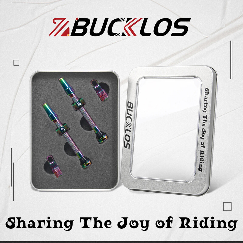 BUCKLOS Velosipēdu bezkameru vārsts 40 MM 44 MM 55 MM 60 MM ceļu kalnu velosipēda Presta vārsti Augstas kvalitātes riepas nipelis MTB piederumi